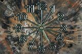 Wide Arizona Petrified Wood Clock #66835-1